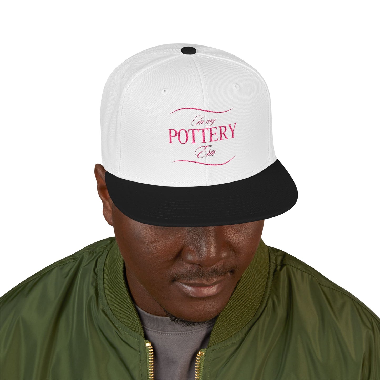 Embroidered Snapback Hat - Perfect for Pottery Lovers, Casual Wear, Gifts for Artists, Outdoor Events, Unique Accessory