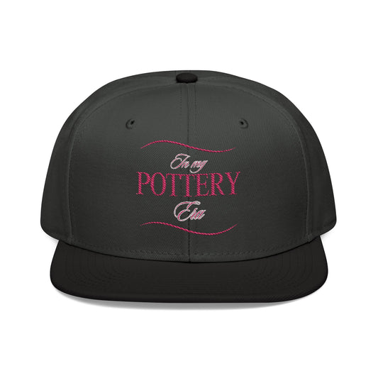 Embroidered Snapback Hat - Perfect for Pottery Lovers, Casual Wear, Gifts for Artists, Outdoor Events, Unique Accessory