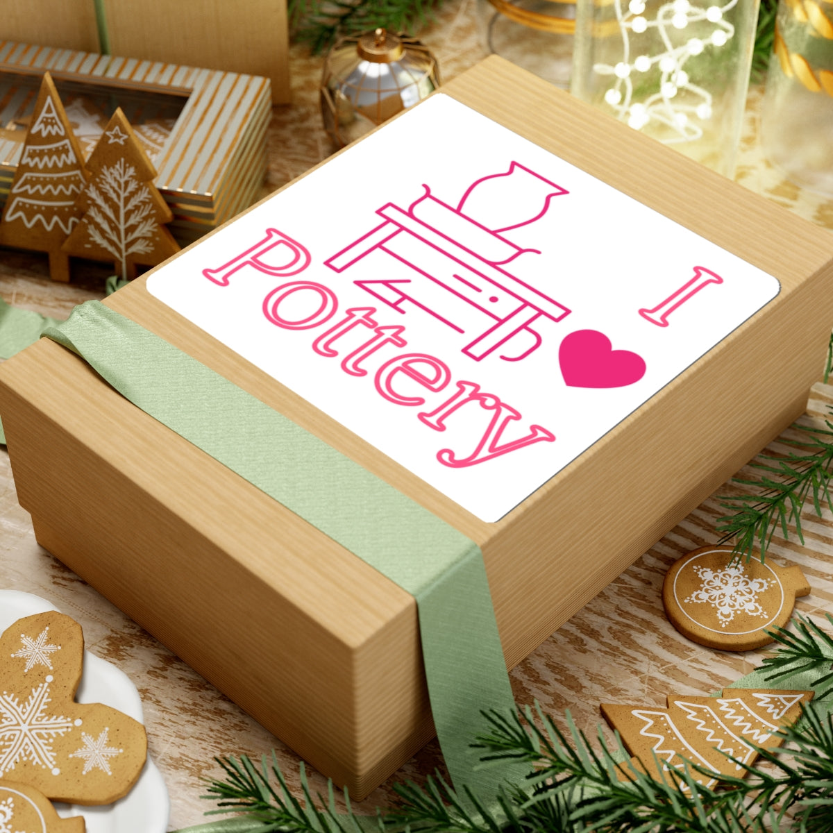 I ❤️ Pottery Sticker - Perfect for Pottery Lovers & Handmade Enthusiasts