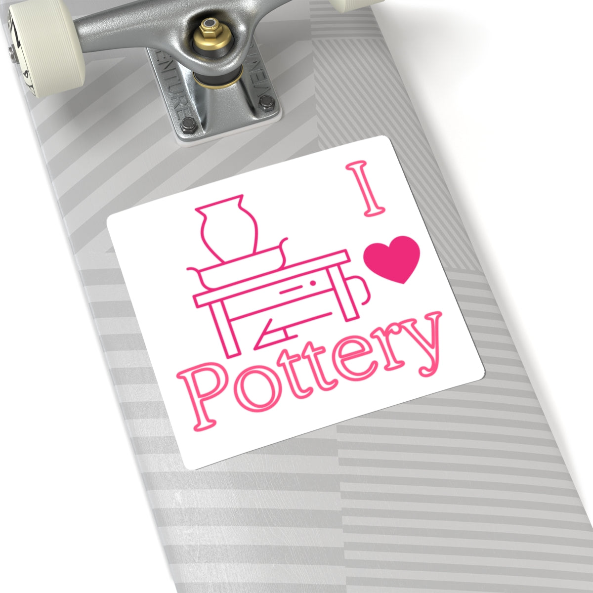 I ❤️ Pottery Sticker - Perfect for Pottery Lovers & Handmade Enthusiasts