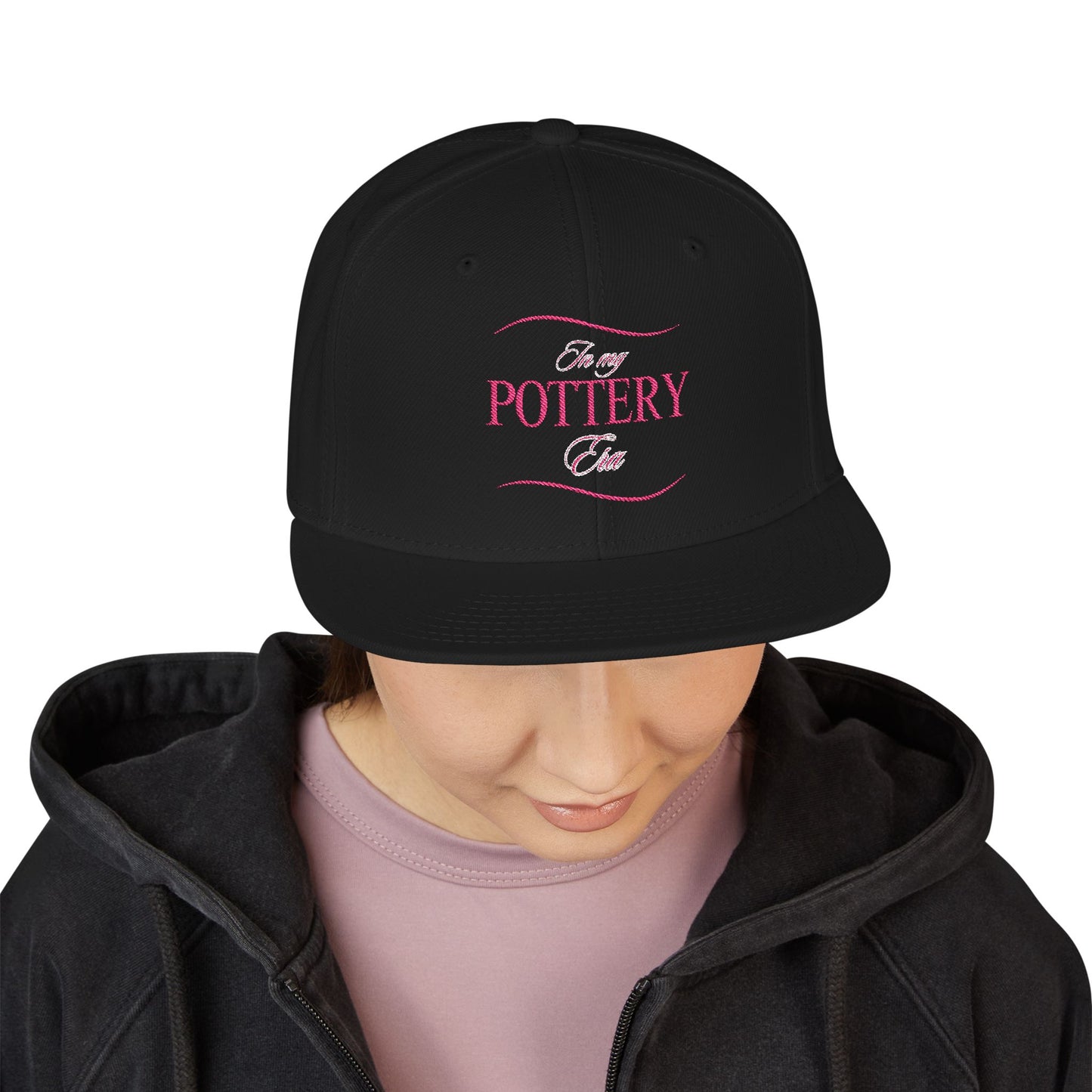 Embroidered Snapback Hat - Perfect for Pottery Lovers, Casual Wear, Gifts for Artists, Outdoor Events, Unique Accessory
