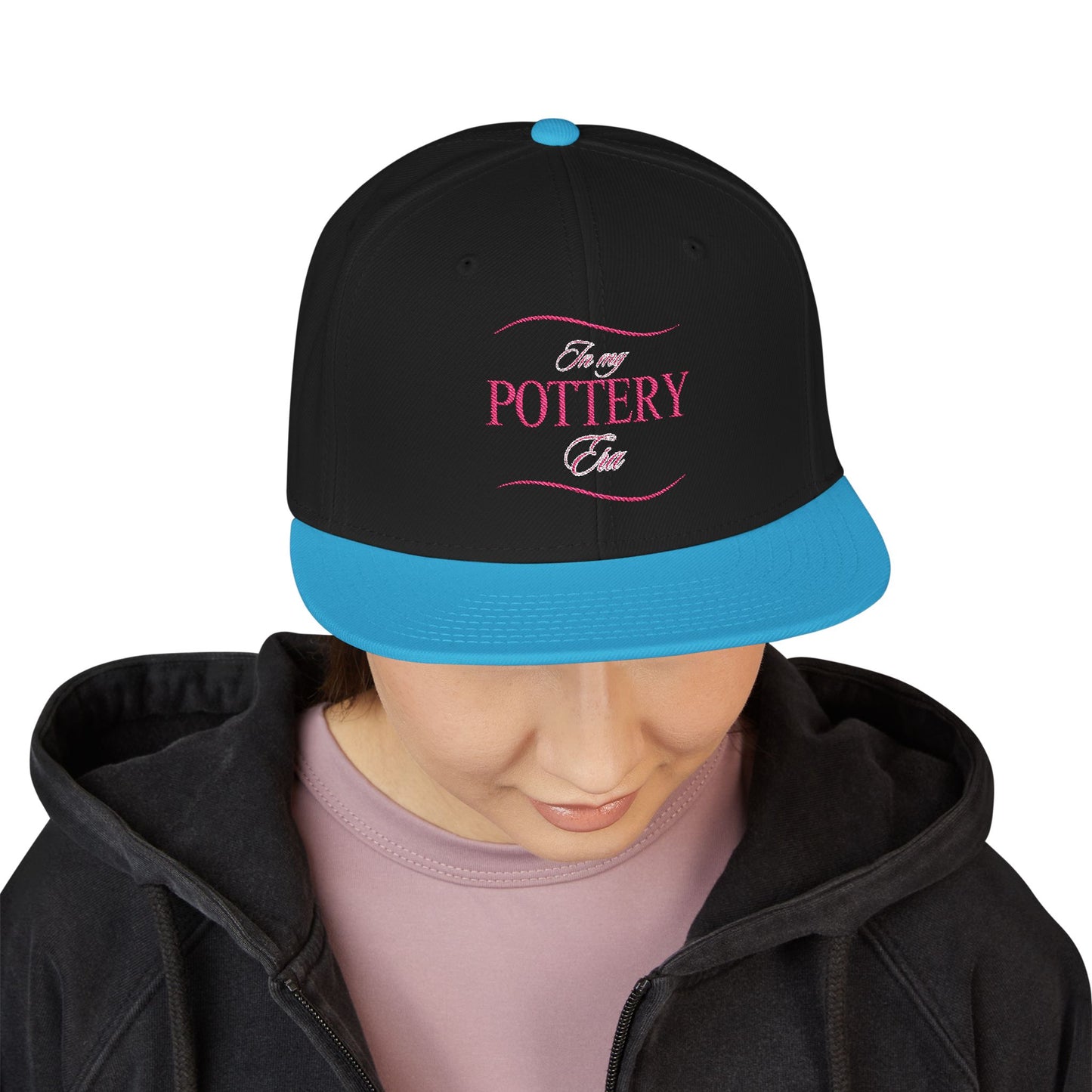 Embroidered Snapback Hat - Perfect for Pottery Lovers, Casual Wear, Gifts for Artists, Outdoor Events, Unique Accessory