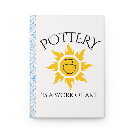 Pottery Journal | Artistic Hardcover Notebook for Pottery Lovers, Gift for Artists, Creative Writing, Glaze Journal, Studio Notebook