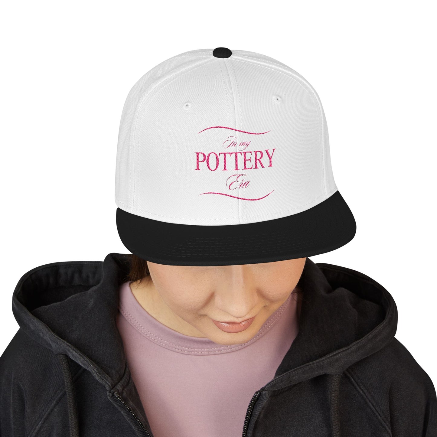Embroidered Snapback Hat - Perfect for Pottery Lovers, Casual Wear, Gifts for Artists, Outdoor Events, Unique Accessory