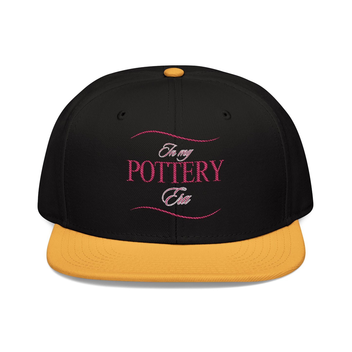 Embroidered Snapback Hat - Perfect for Pottery Lovers, Casual Wear, Gifts for Artists, Outdoor Events, Unique Accessory