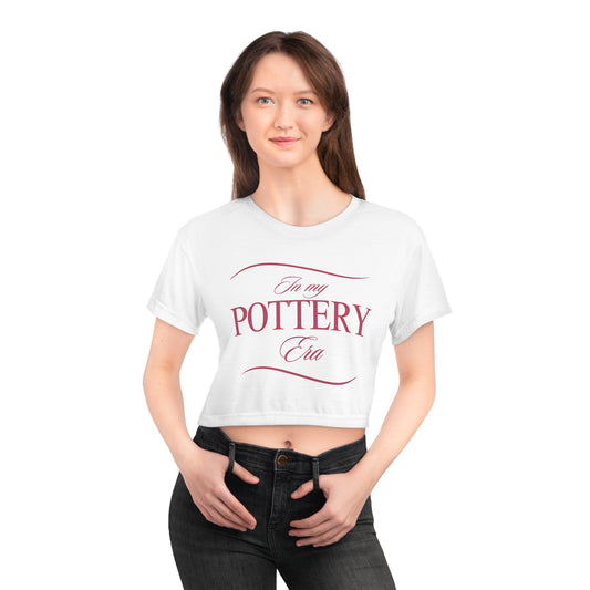 In My Pottery Era Crop Tee, Funny Crop Top, Pottery Lover Gift, Creative Fashion, Casual Wear, Art Student Style, Gift for Her