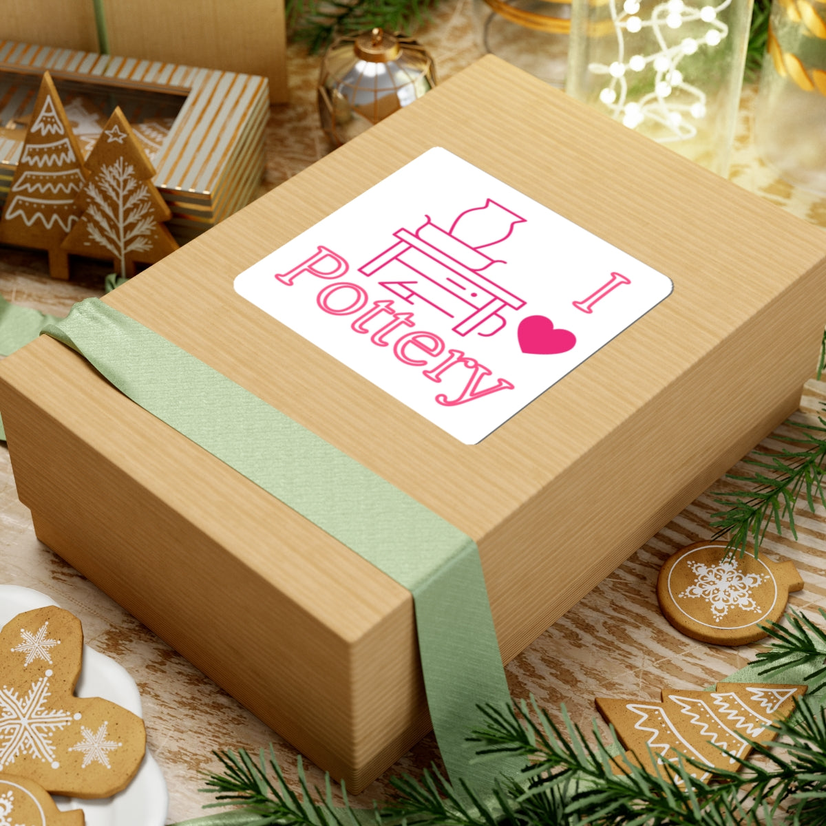 I ❤️ Pottery Sticker - Perfect for Pottery Lovers & Handmade Enthusiasts