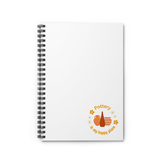 Pottery Enthusiast Spiral Notebook - Perfect for Artists, Journal Keepers, Gift for Craft Lovers, Ruled Line, Creative Writing, Purple